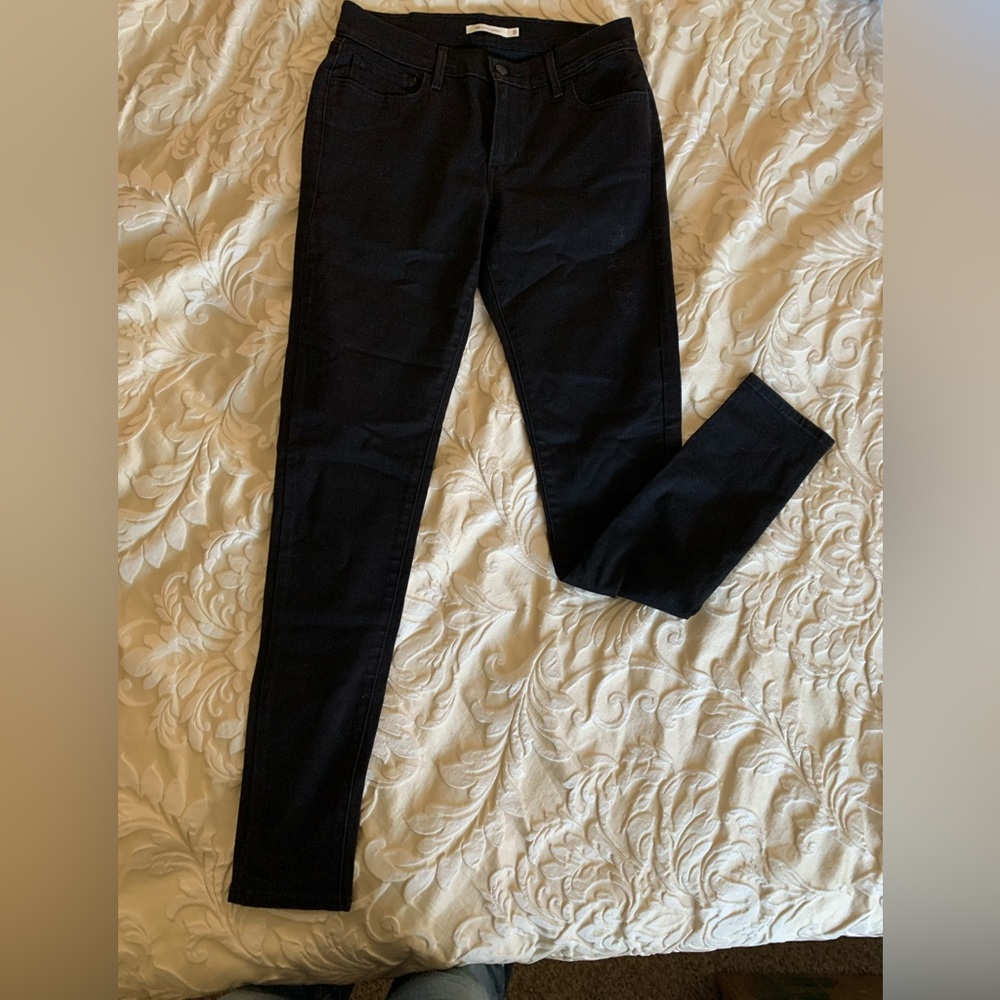 Levis Black 710 Super Skinny jeans Size 31
